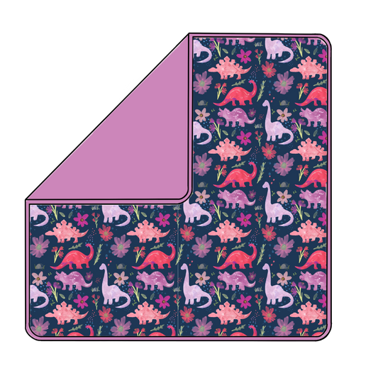 Pink Dinos Double Layer Blanket *Pre-Sale*